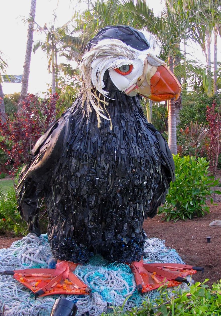 plastic waste penguin